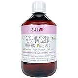 pur Manufaktur Bio Rosenwasser 100% naturreines Rosen-Hydrolat verschiedene Größen (500ml)